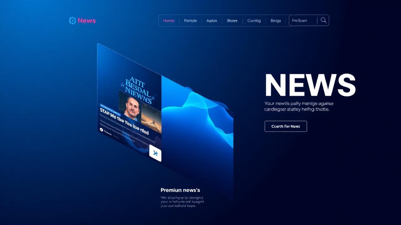 News Website demo preview